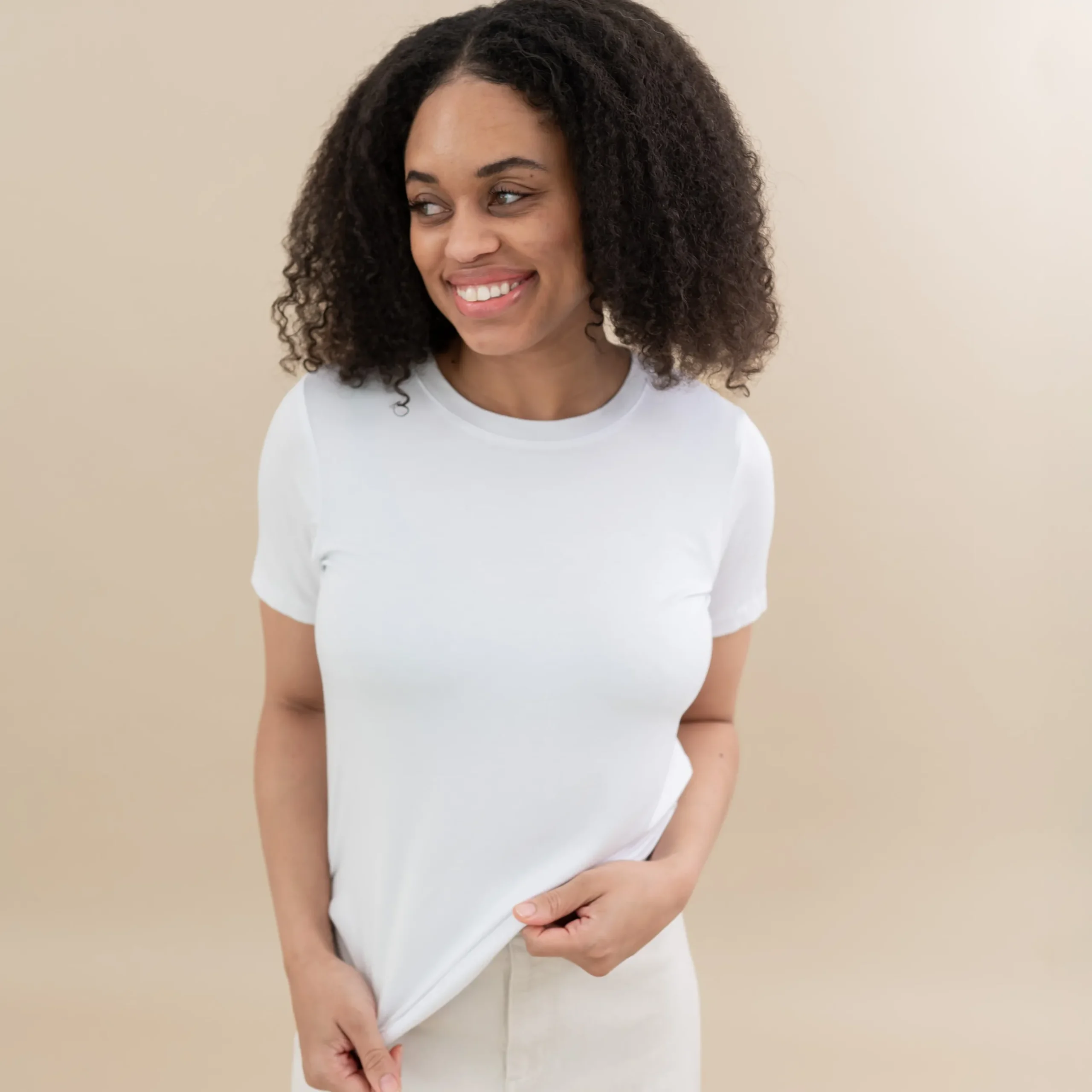 Sale Kyte Baby Women's Crew Neck Tee in Snow