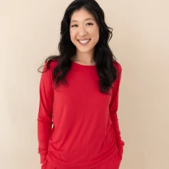 Clearance Kyte Baby Women's Jogger Pajama Set in Cardinal