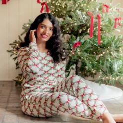 Sale Kyte Baby Women's Jogger Pajama Set in Holiday Bow