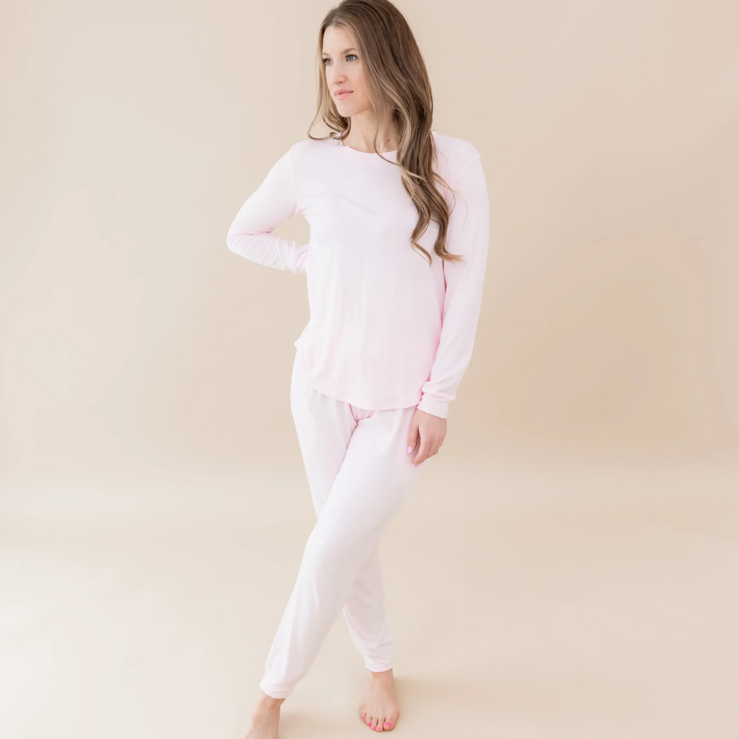 Clearance Kyte Baby Women's Jogger Pajama Set in Sakura