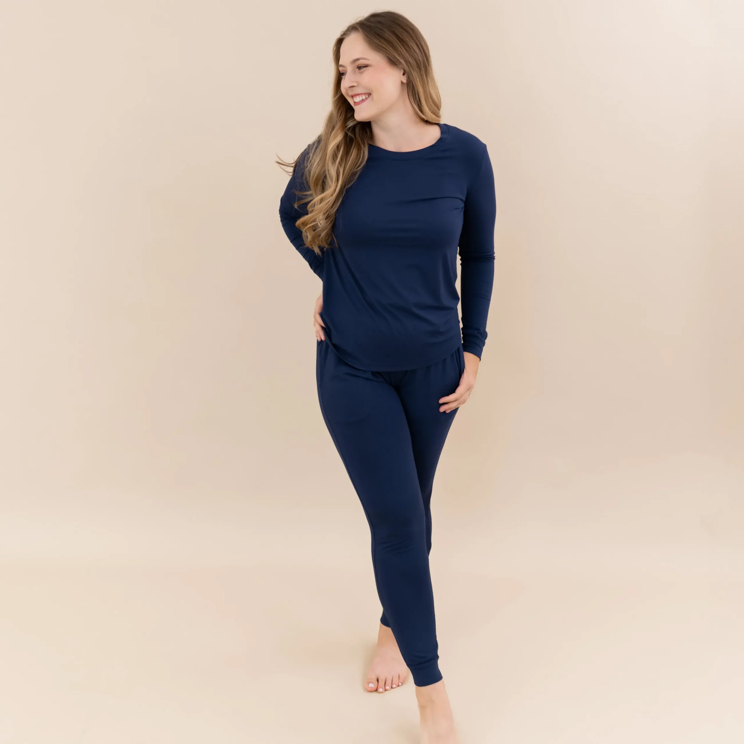 Discount Kyte Baby Women's Jogger Pajama Set in Navy