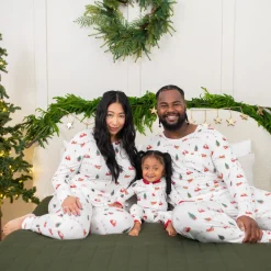 Clearance Kyte Baby Women's Jogger Pajama Set in Santa Sleigh