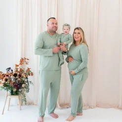 Kyte Baby Women's Jogger Pajama Set in Thyme