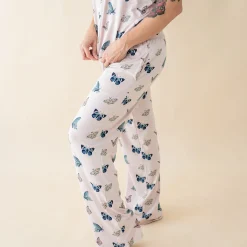 Kyte Baby Women's Lounge Pants in Blush Butterfly