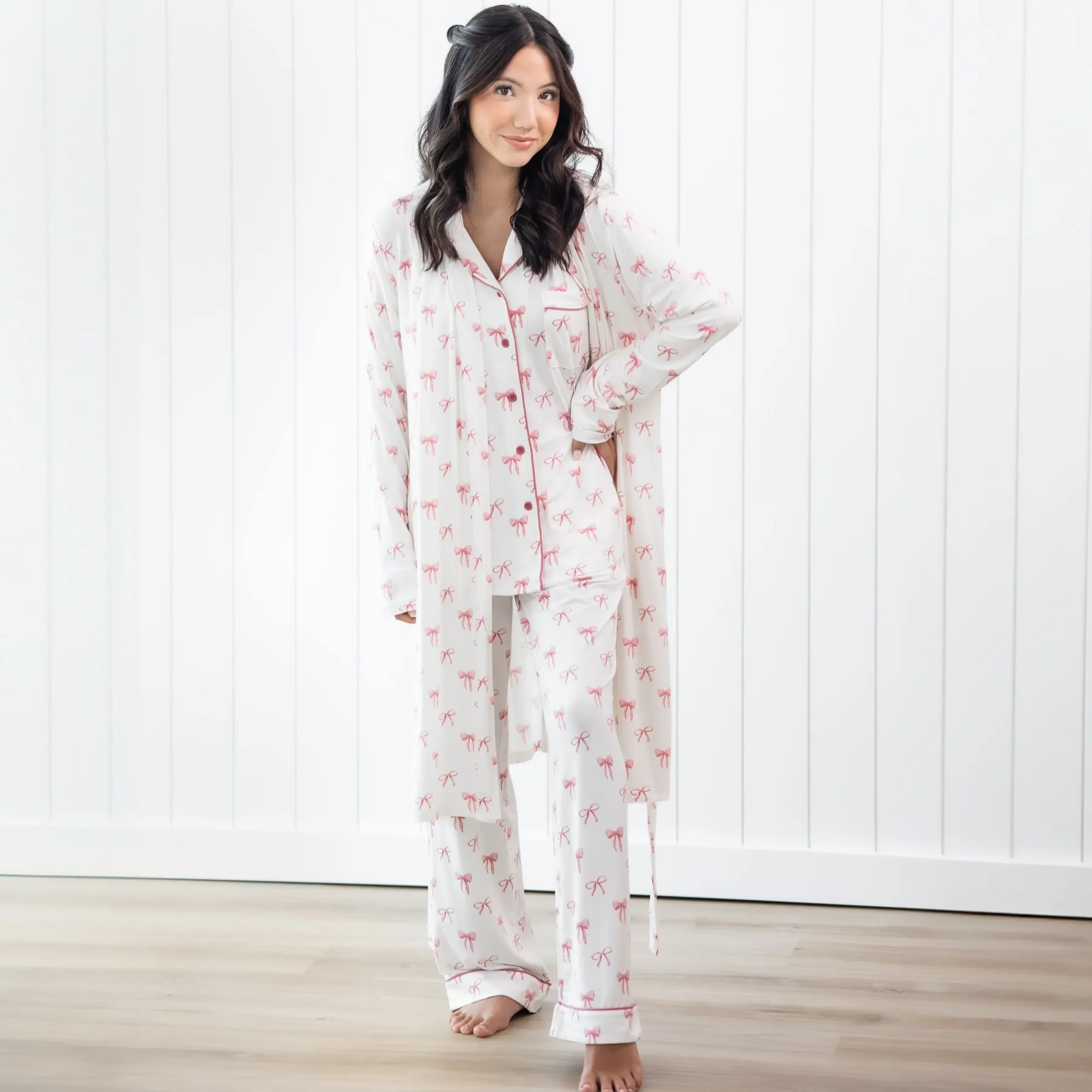 New Kyte Baby Women’s Lounge Robe in Bow