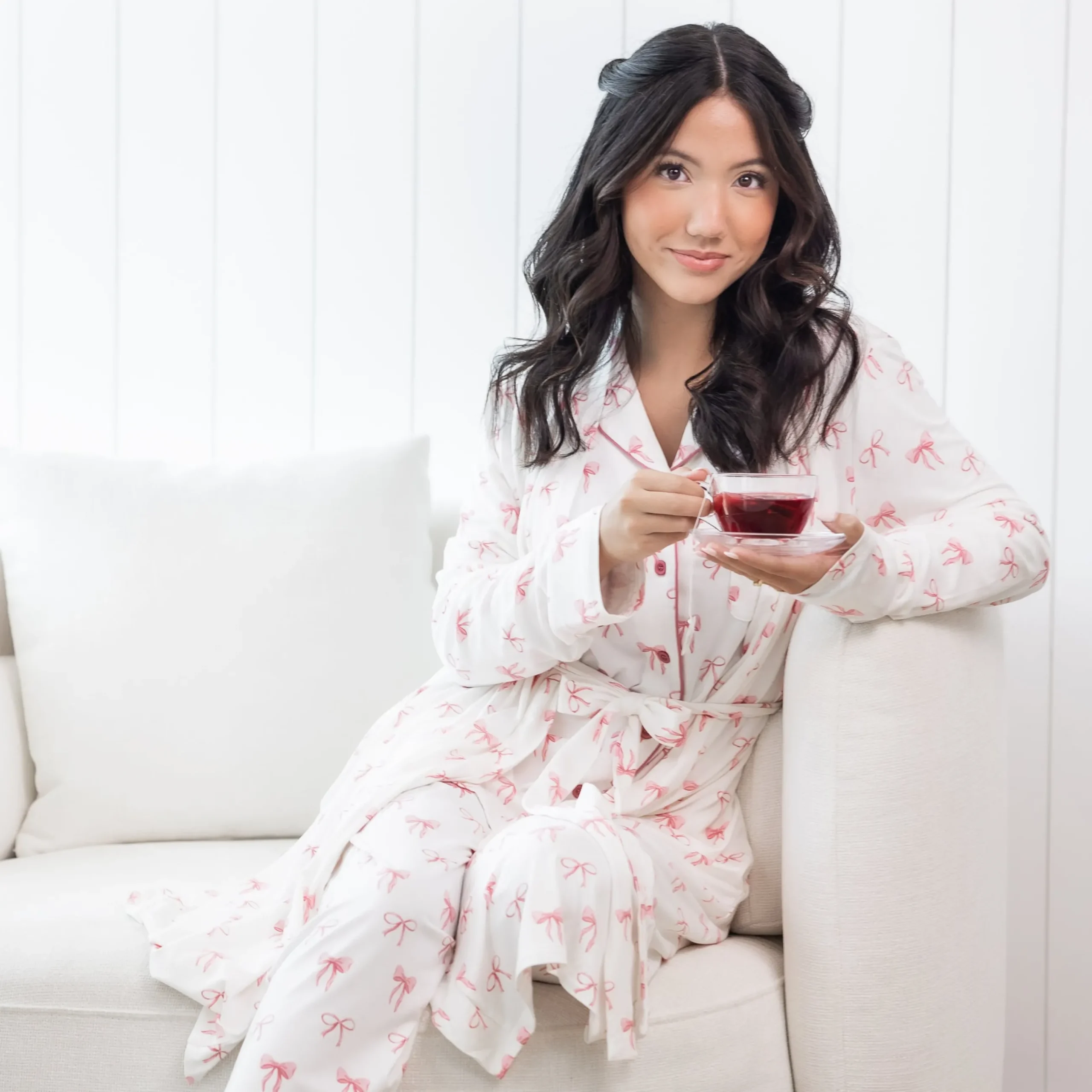 New Kyte Baby Women’s Lounge Robe in Bow