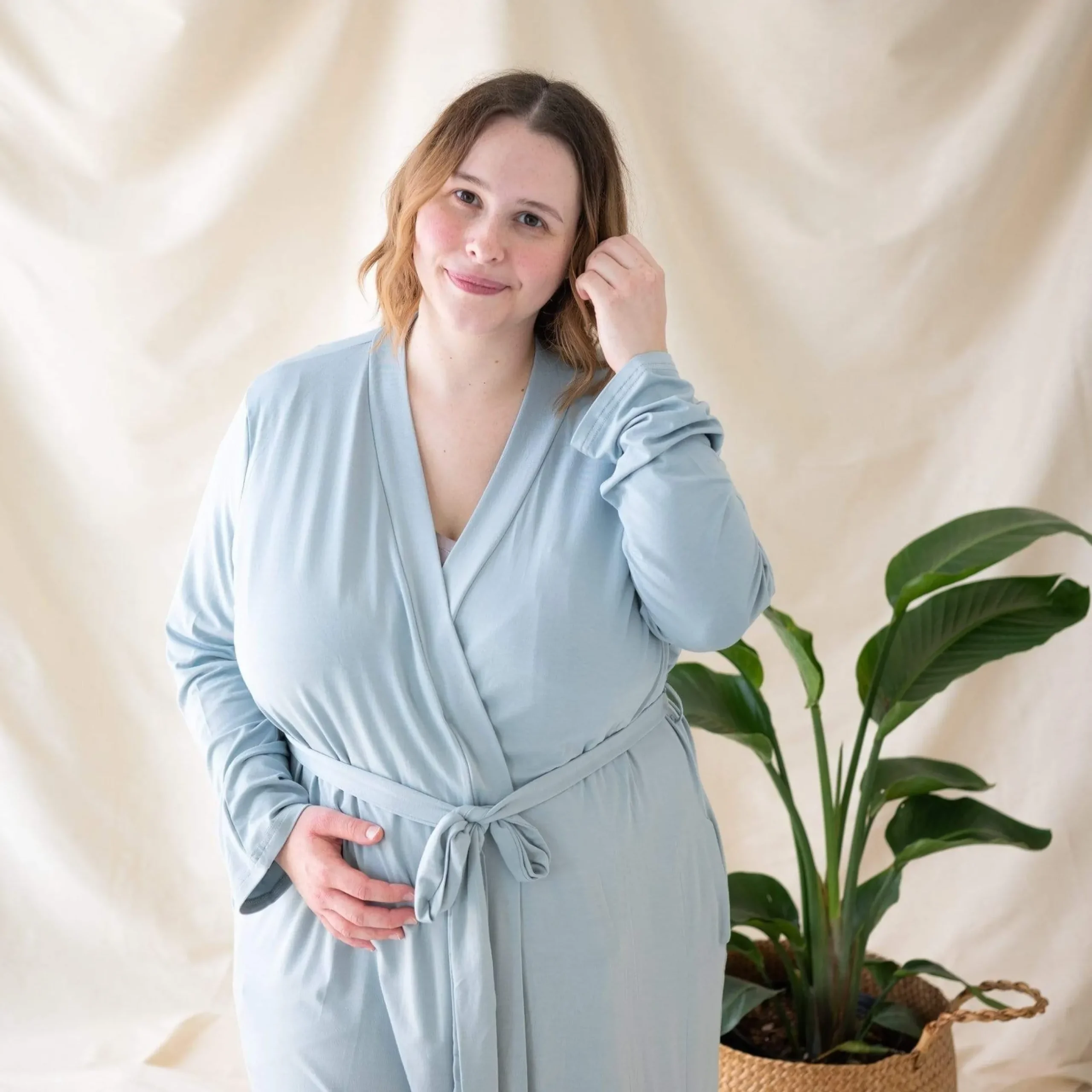 Sale Kyte Baby Women’s Lounge Robe in Fog