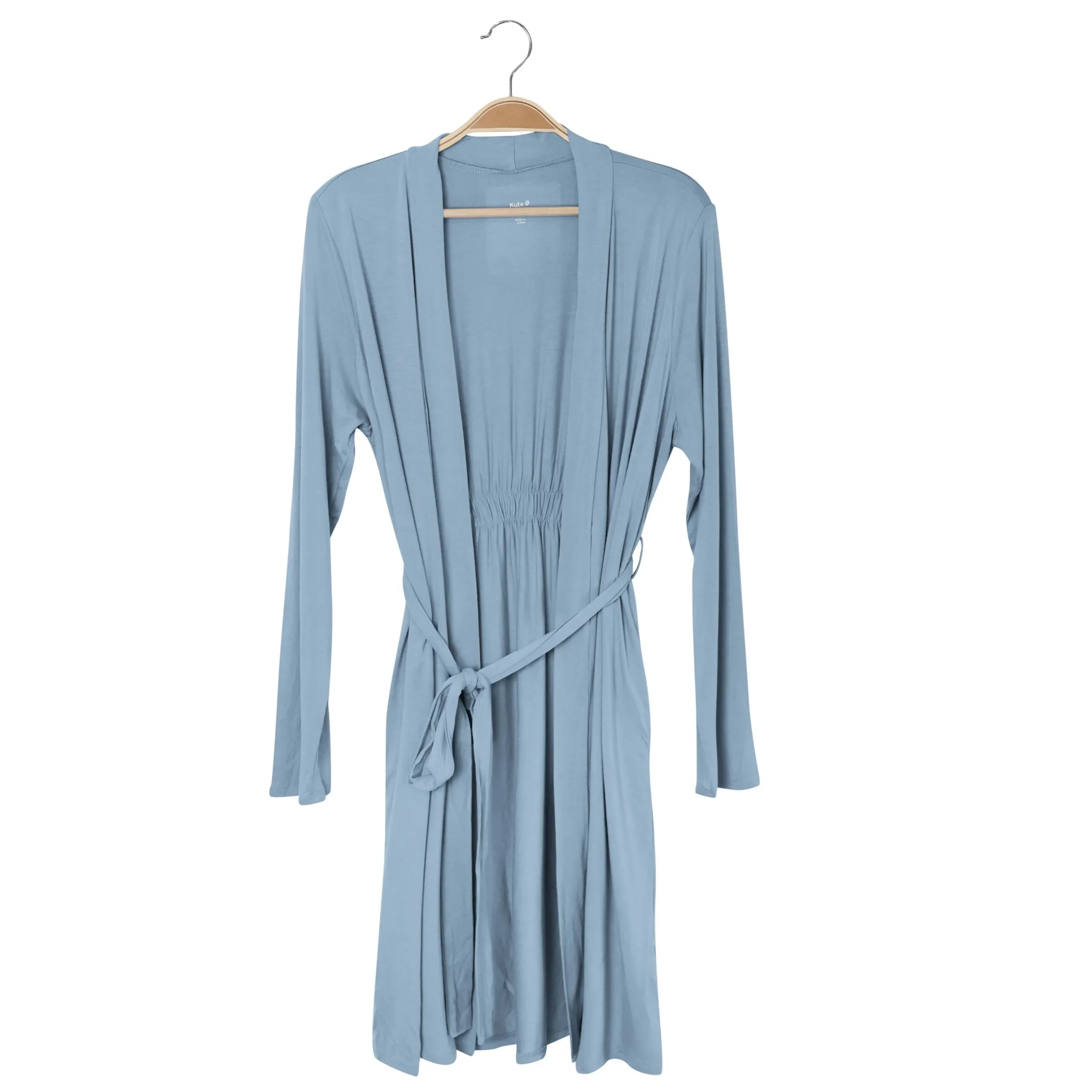 New Kyte Baby Women's Lounge Robe in Slate