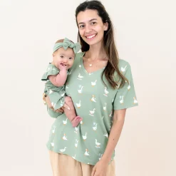 Online Kyte Baby Women's Relaxed Fit V-Neck in Silly Goose