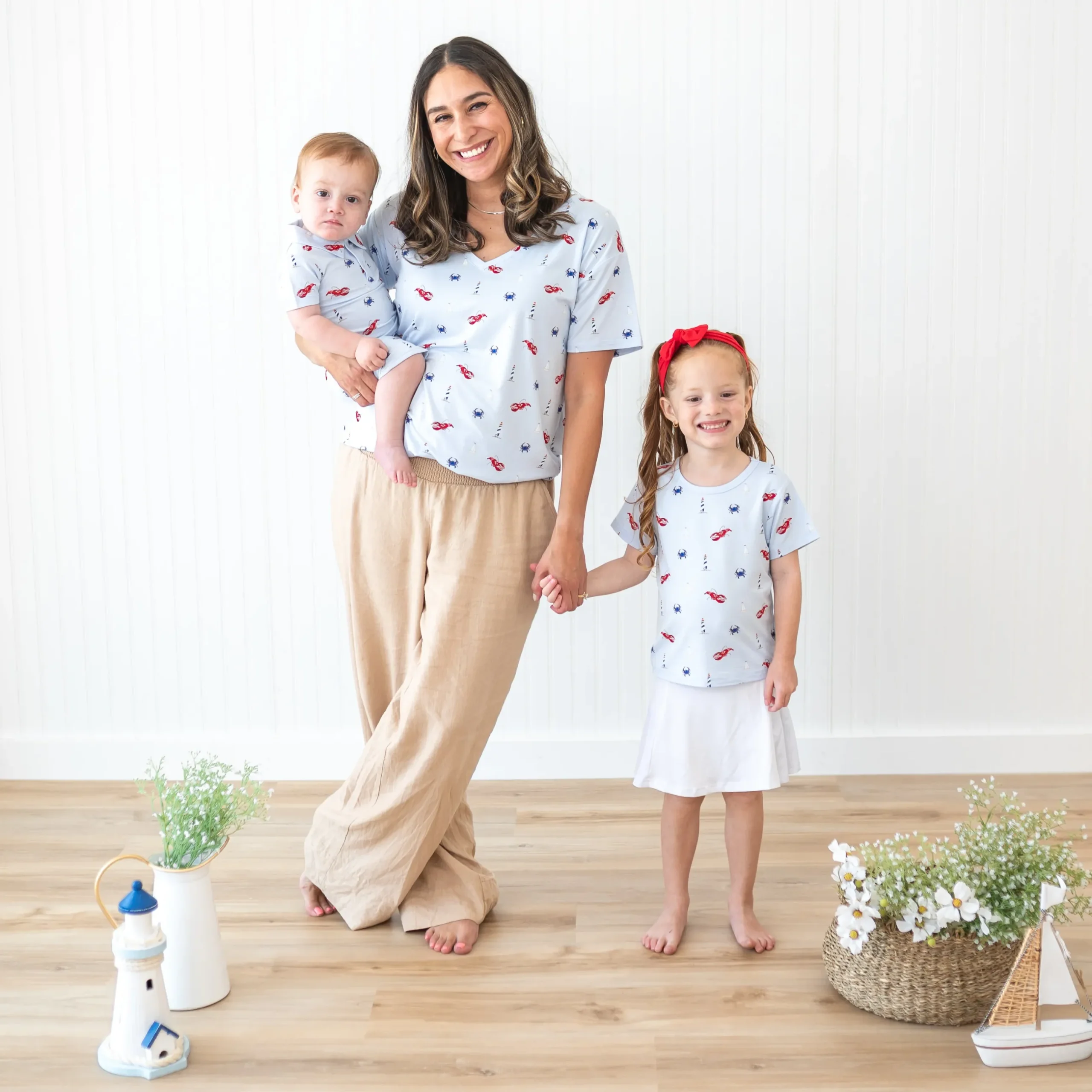 Sale Kyte Baby Women's Relaxed Fit V-Neck in Harbor