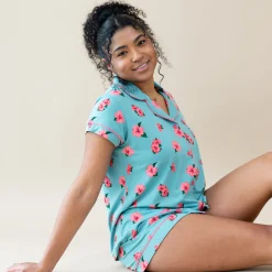 Online Kyte Baby Women’s Short Sleeve Pajama Set in Hibiscus
