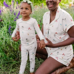 Best Kyte Baby Women’s Short Sleeve Pajama Set in Wildflower