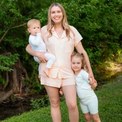 Best Kyte Baby Women's Short Sleeve Pajama Set in Canyon