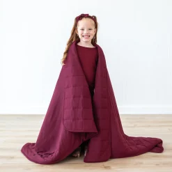 Sale Kyte Baby Youth Blanket in 2.5 Burgundy