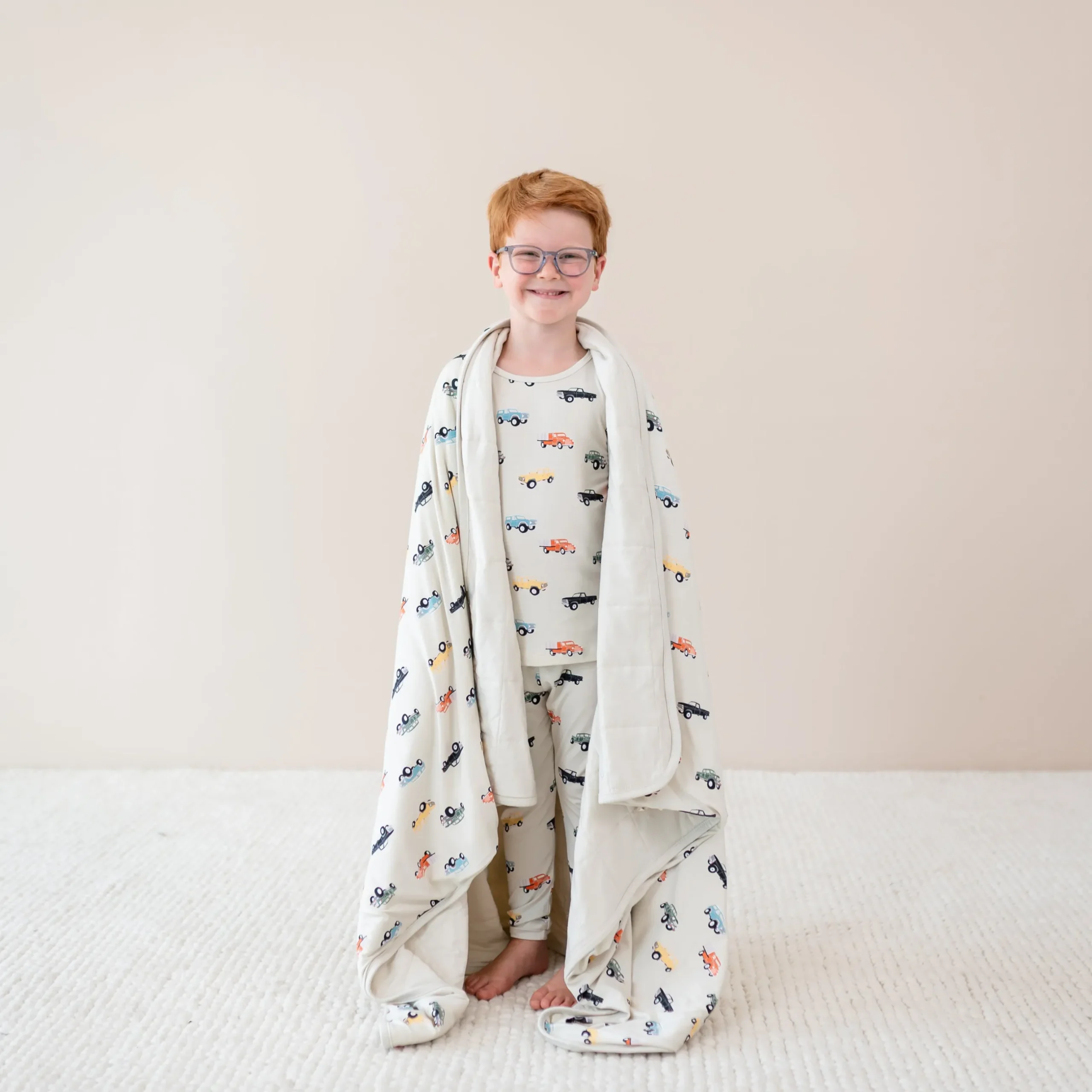Discount Kyte Baby Youth Blanket in Vintage Truck 1.0