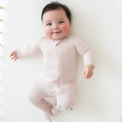 Online Kyte Baby Zippered Footie in Blush