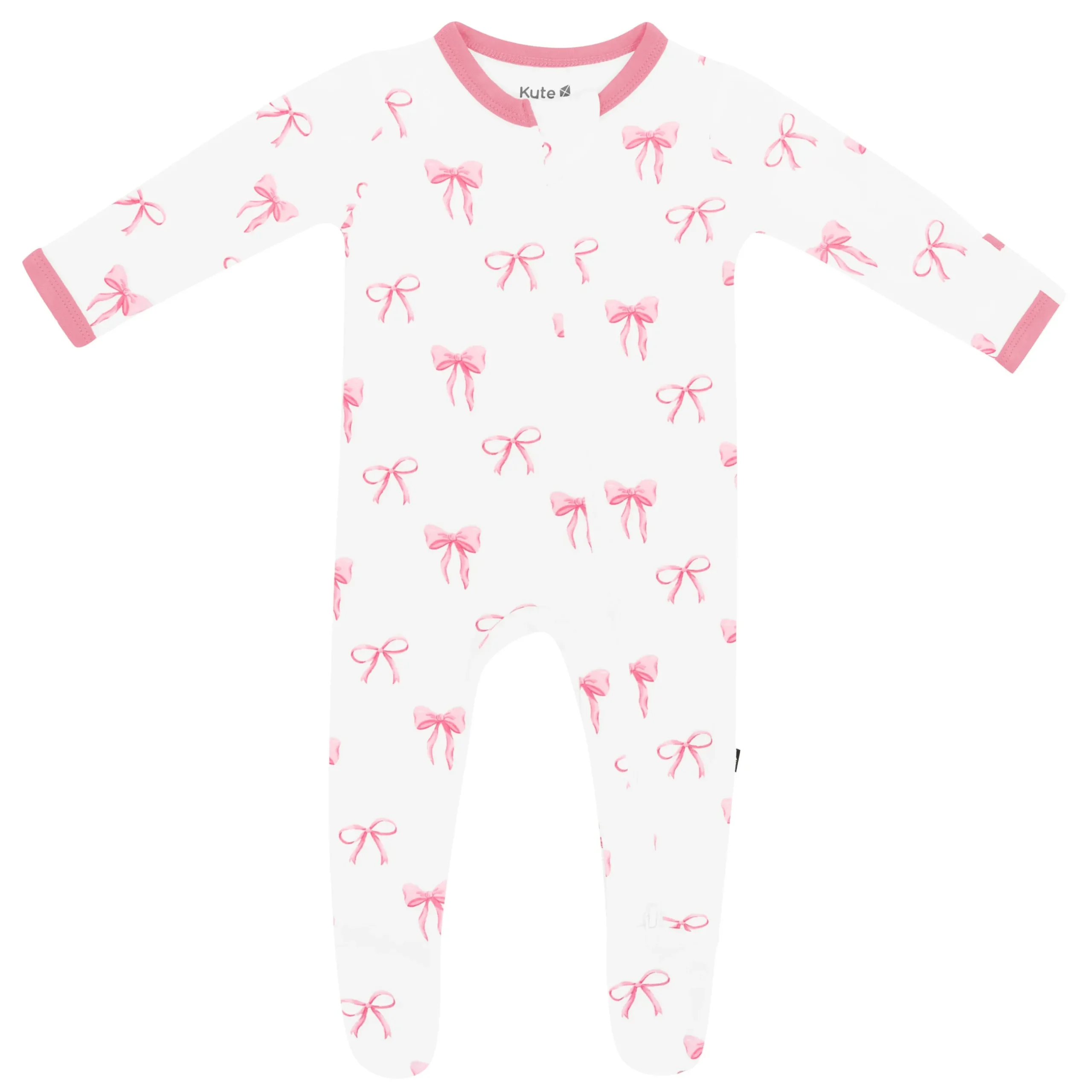 Clearance Kyte Baby Zippered Footie in Bow