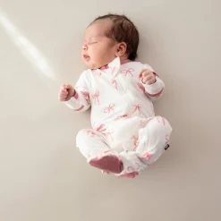 Clearance Kyte Baby Zippered Footie in Bow