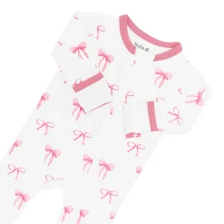 Clearance Kyte Baby Zippered Footie in Bow
