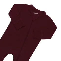 Kyte Baby Zippered Footie in Burgundy