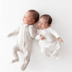 Outlet Kyte Baby Zippered Footie in Cloud