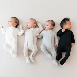 Outlet Kyte Baby Zippered Footie in Cloud