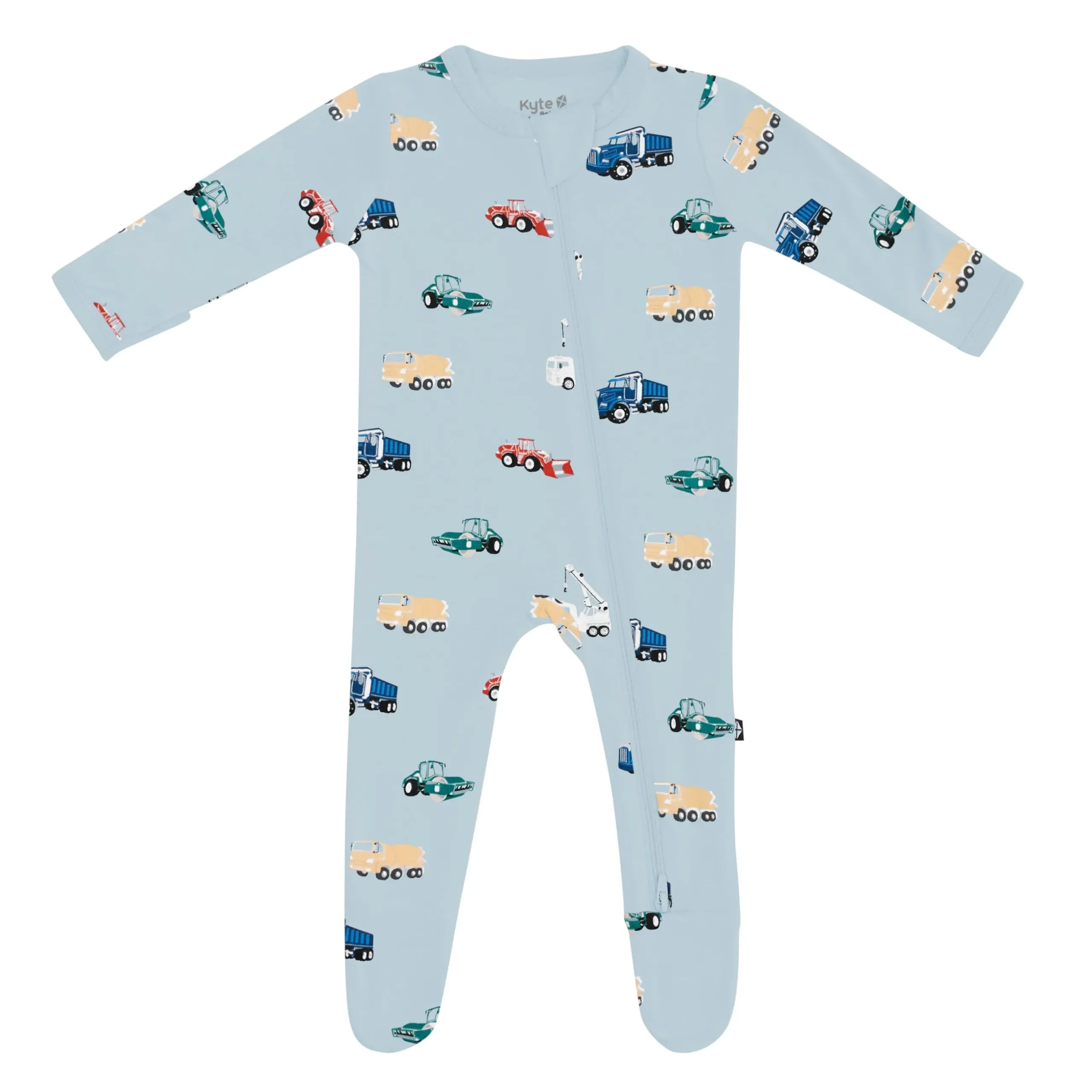 Outlet Kyte Baby Zippered Footie in Construction