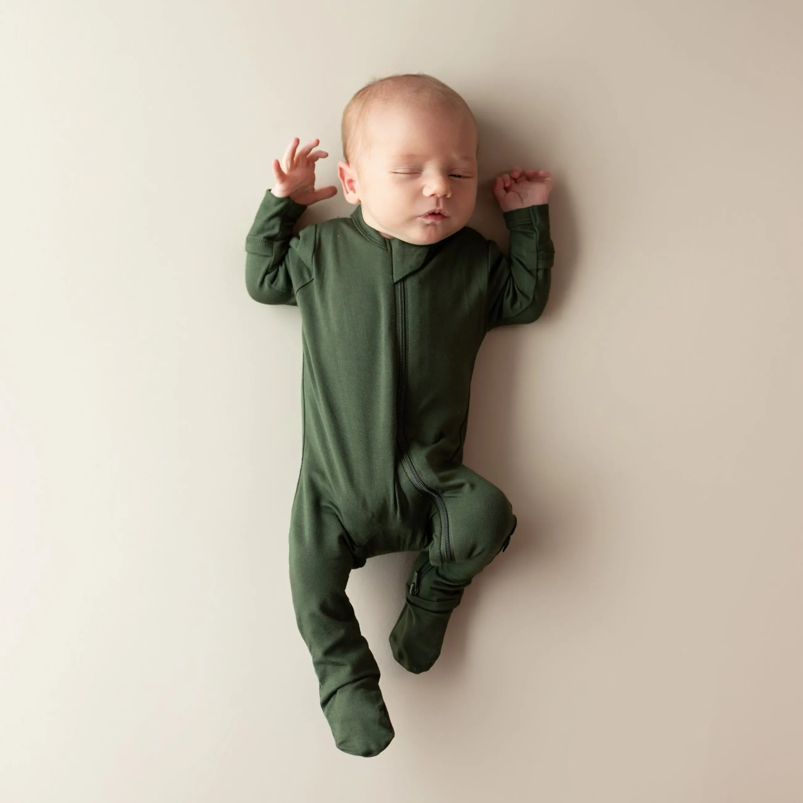 Clearance Kyte Baby Zippered Footie in Fir