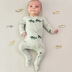 Kyte Baby Zippered Footie in Fishing