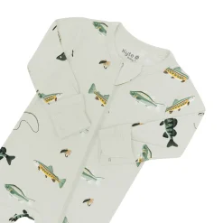 Kyte Baby Zippered Footie in Fishing