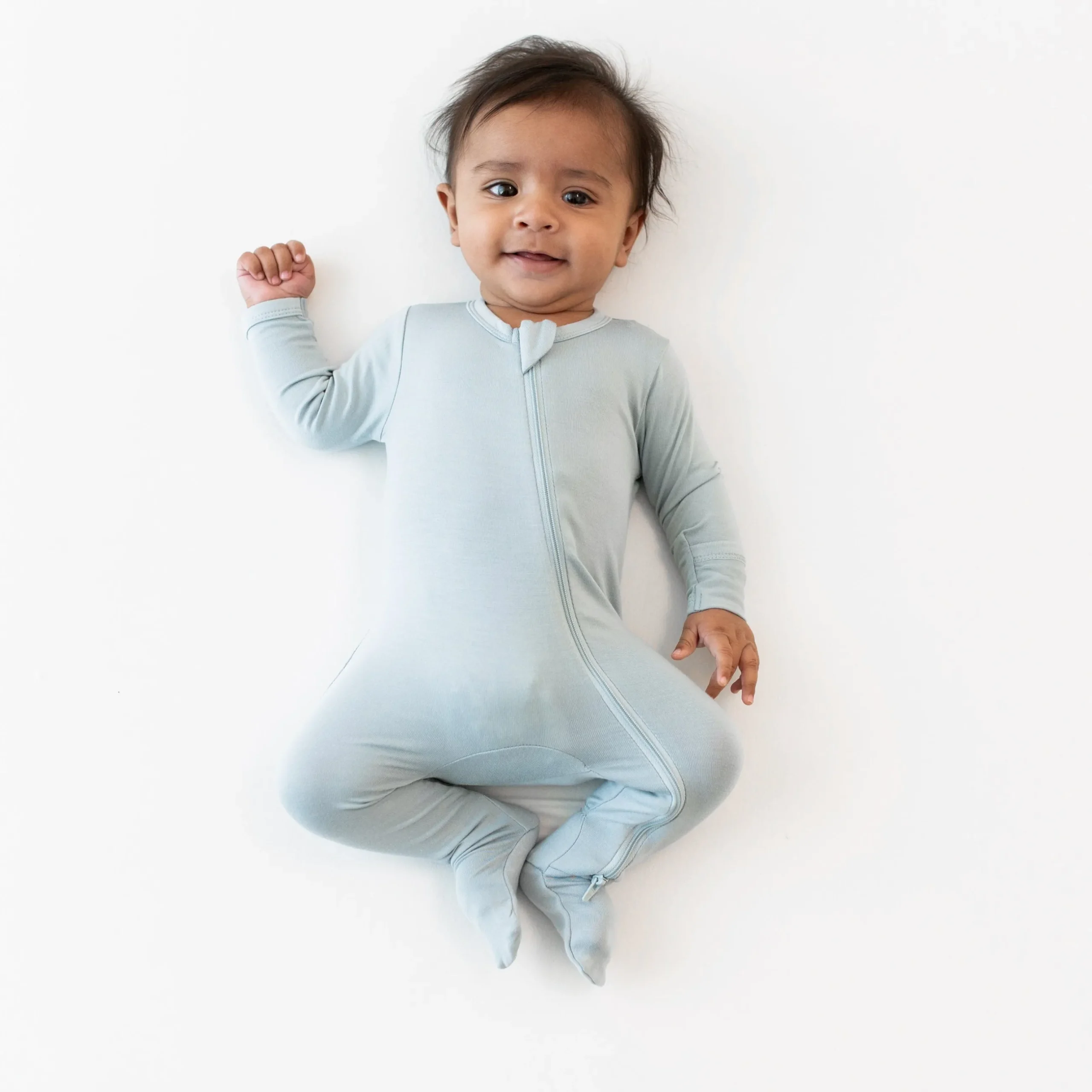 Outlet Kyte Baby Zippered Footie in Fog