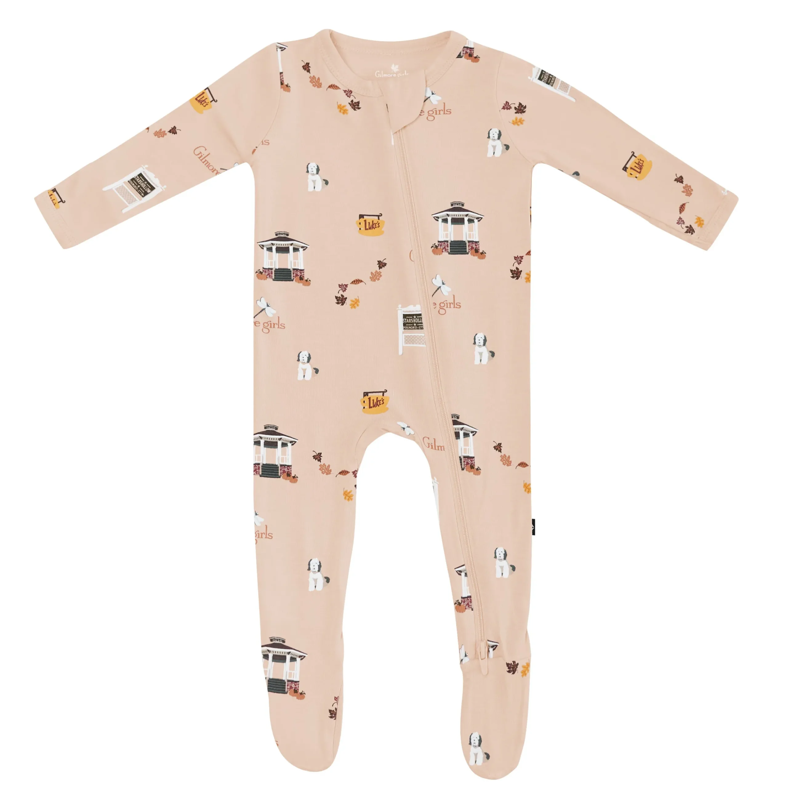 Hot Kyte Baby Zippered Footie in Gilmore Girls