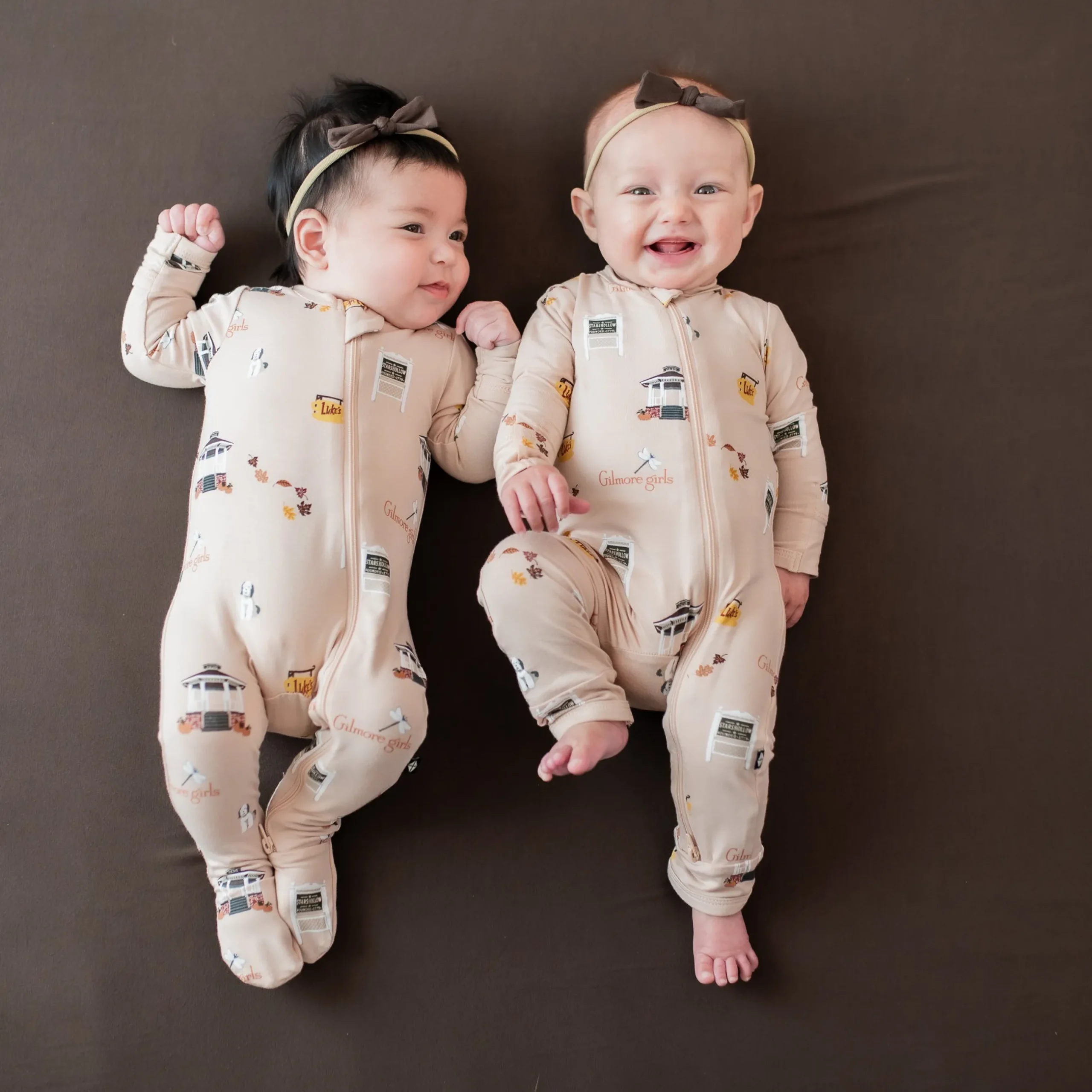 Hot Kyte Baby Zippered Footie in Gilmore Girls