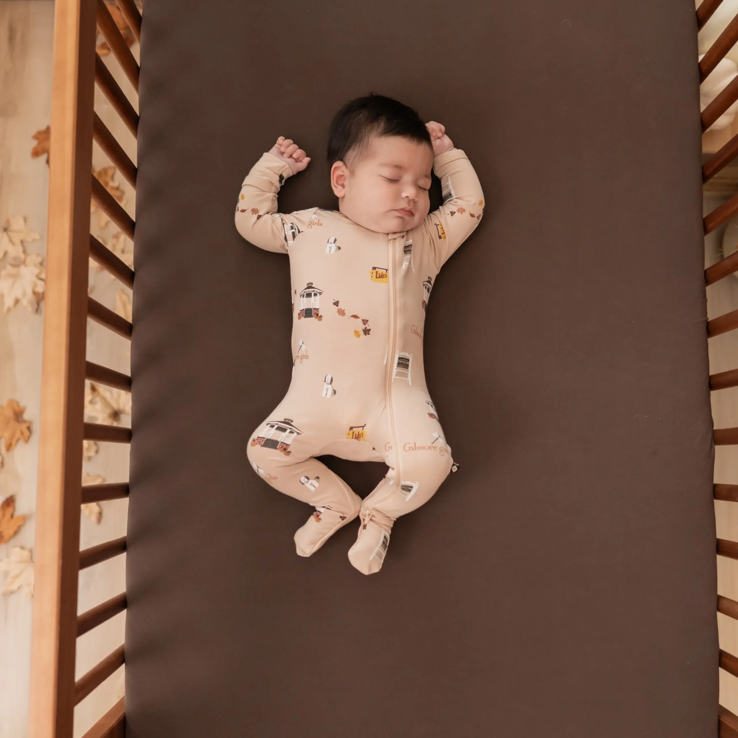 Hot Kyte Baby Zippered Footie in Gilmore Girls