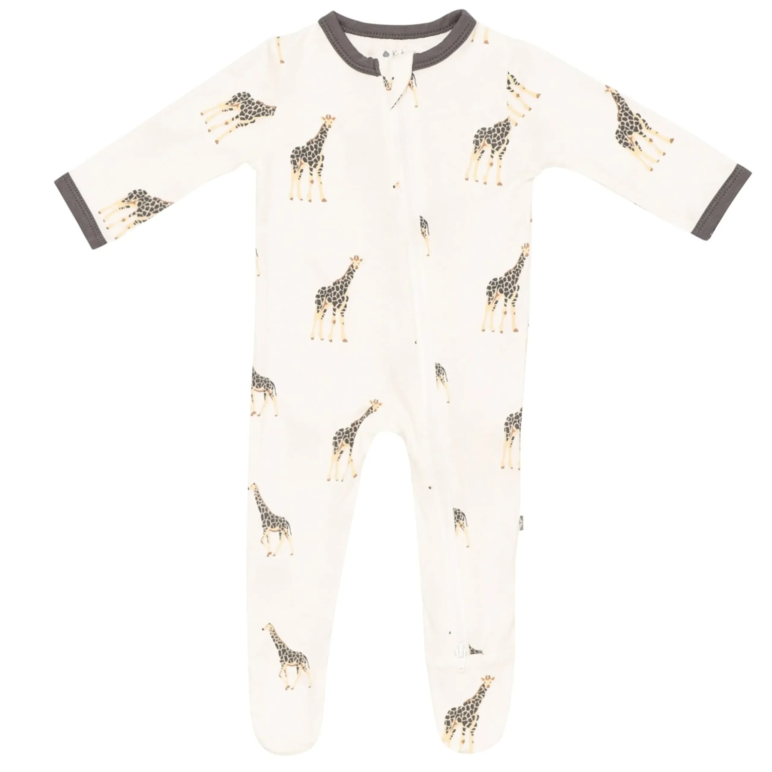 Clearance Kyte Baby Zippered Footie in Giraffe