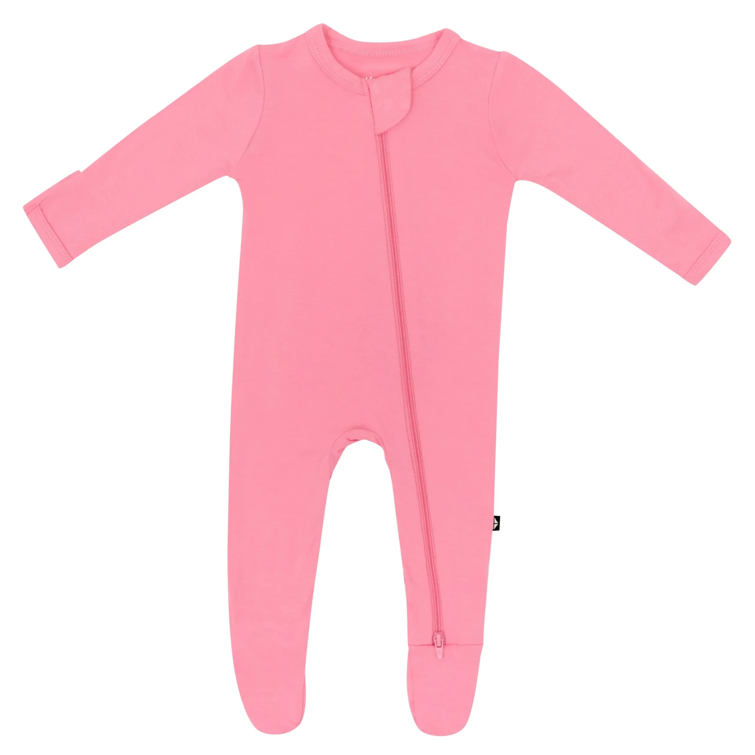 Outlet Kyte Baby Zippered Footie in Guava