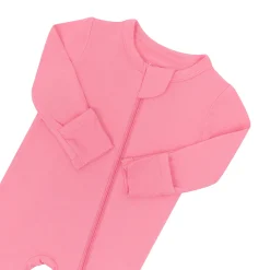 Outlet Kyte Baby Zippered Footie in Guava