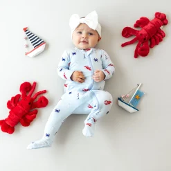 Online Kyte Baby Zippered Footie in Harbor