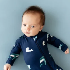 Hot Kyte Baby Zippered Footie in Humpback
