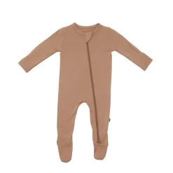 Kyte Baby Zippered Footie in Latte