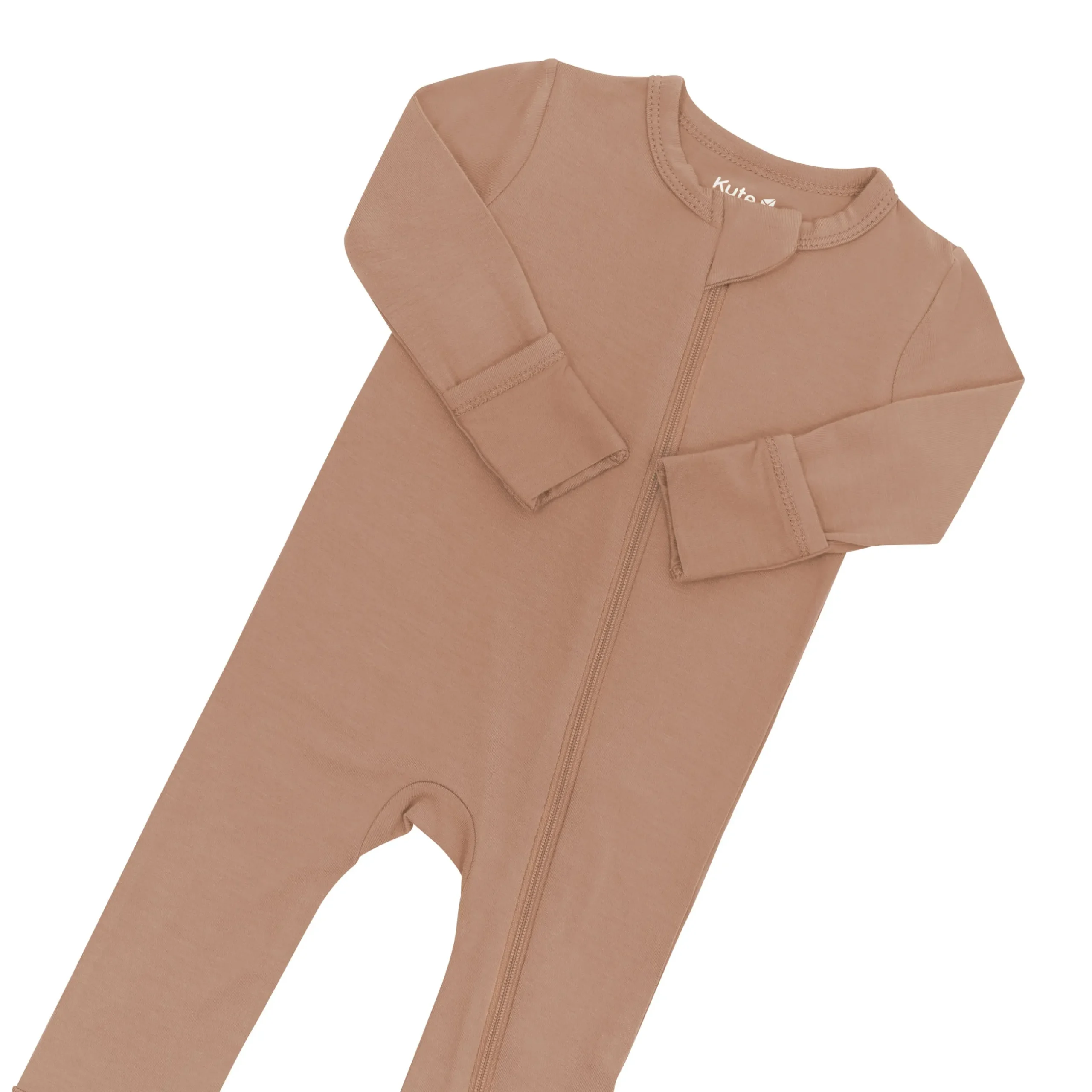 Kyte Baby Zippered Footie in Latte