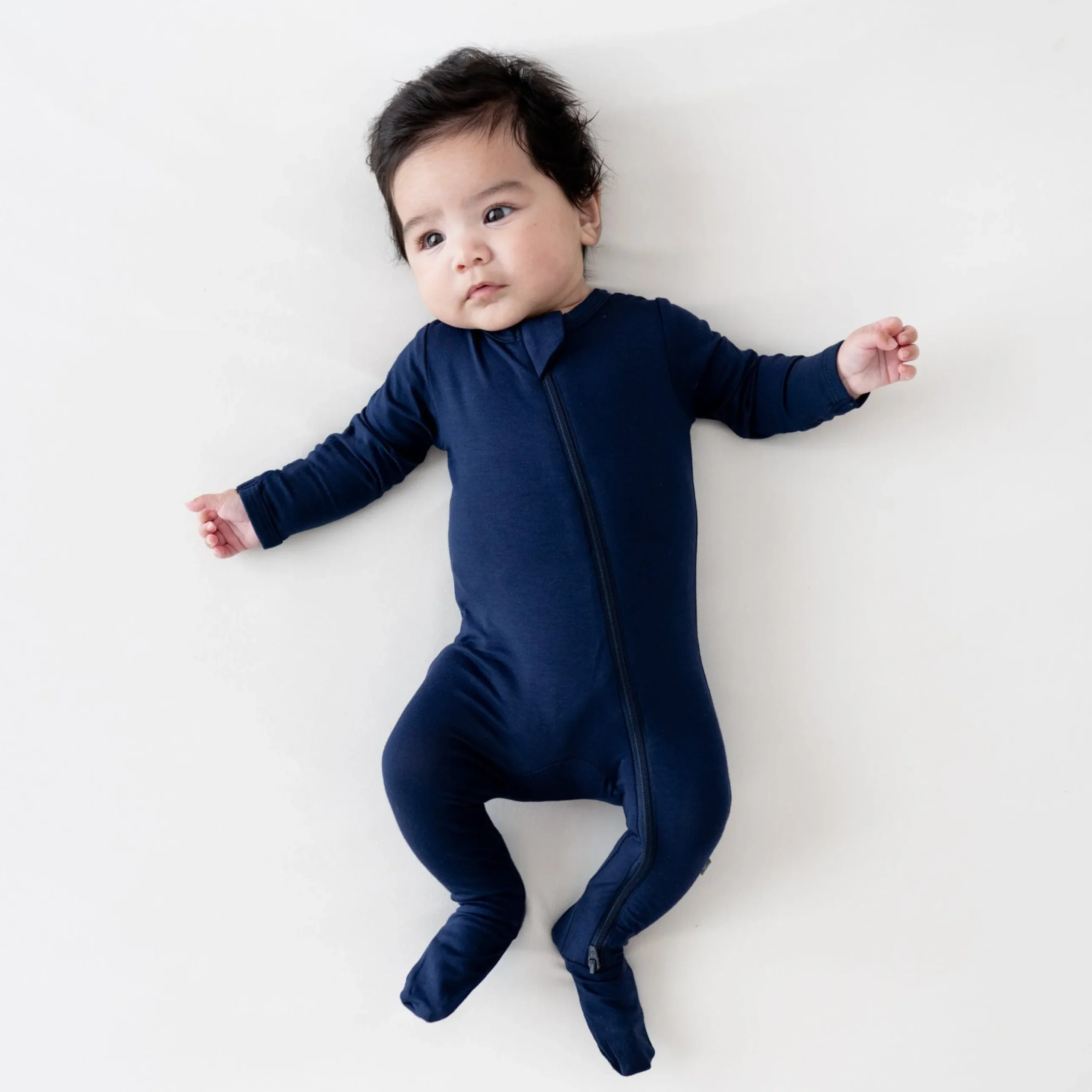 Discount Kyte Baby Zippered Footie in Navy