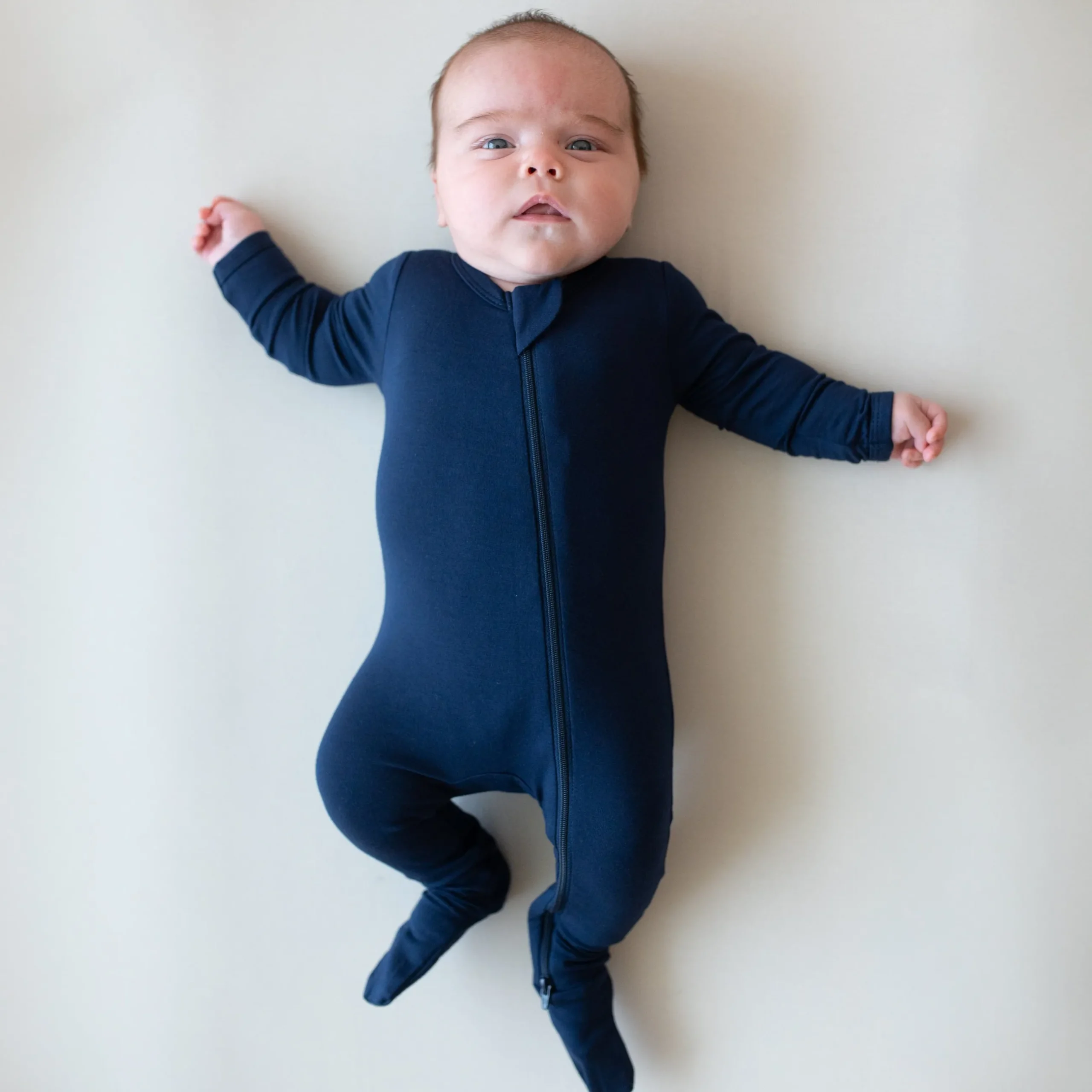 Discount Kyte Baby Zippered Footie in Navy