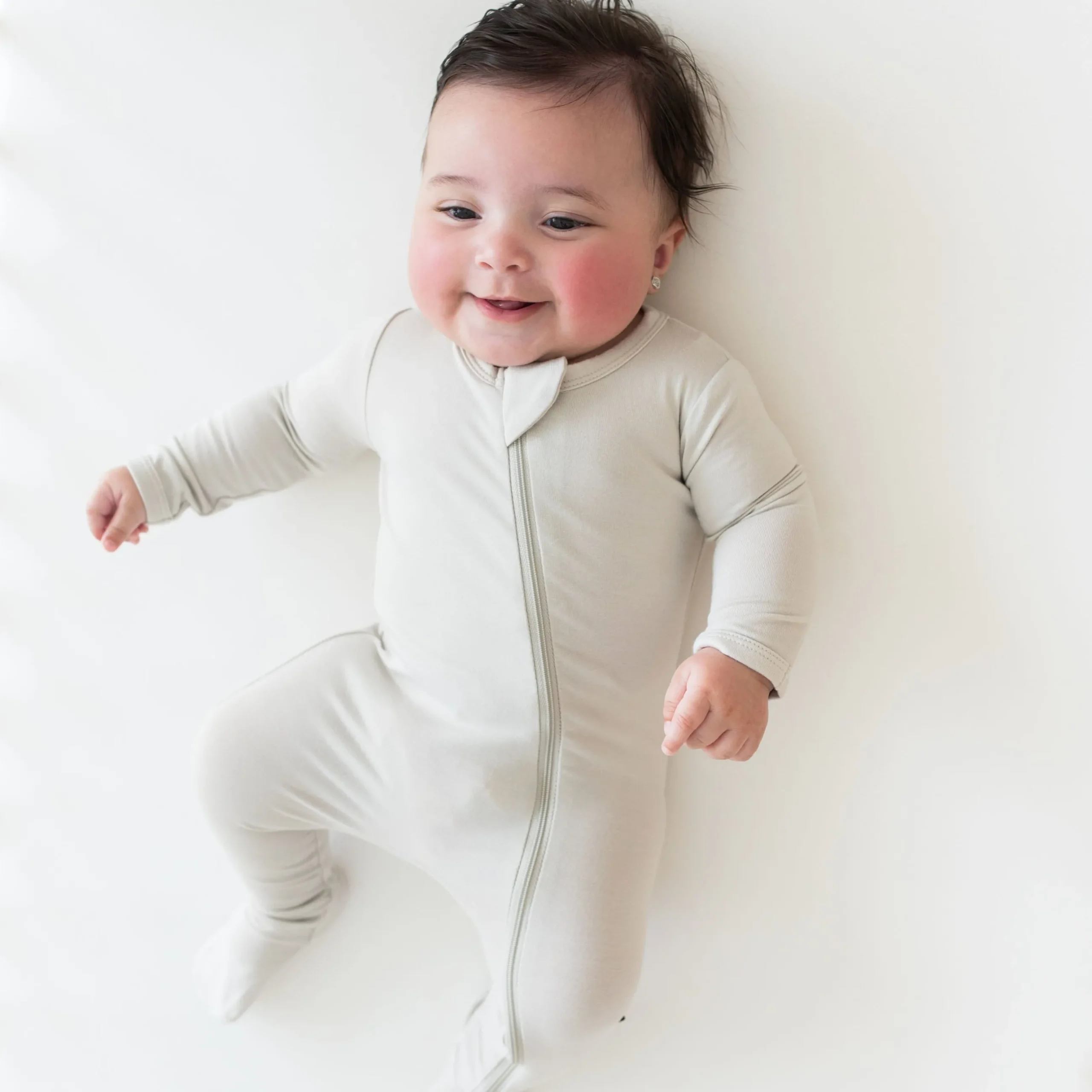 Clearance Kyte Baby Zippered Footie in Oat