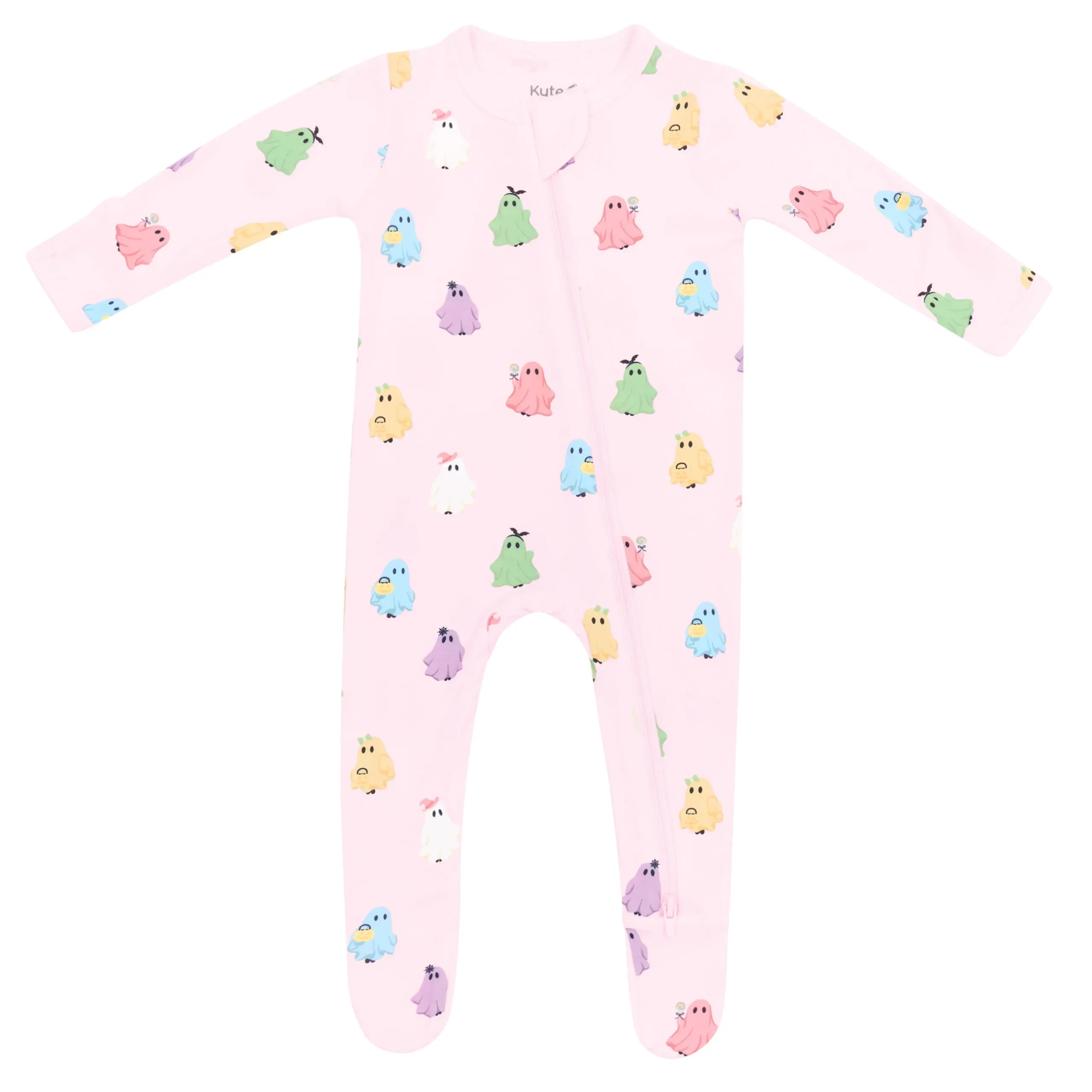 Clearance Kyte Baby Zippered Footie in Pastel Ghost