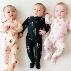 Clearance Kyte Baby Zippered Footie in Pastel Ghost