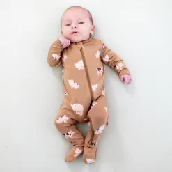 Best Kyte Baby Zippered Footie in Pig