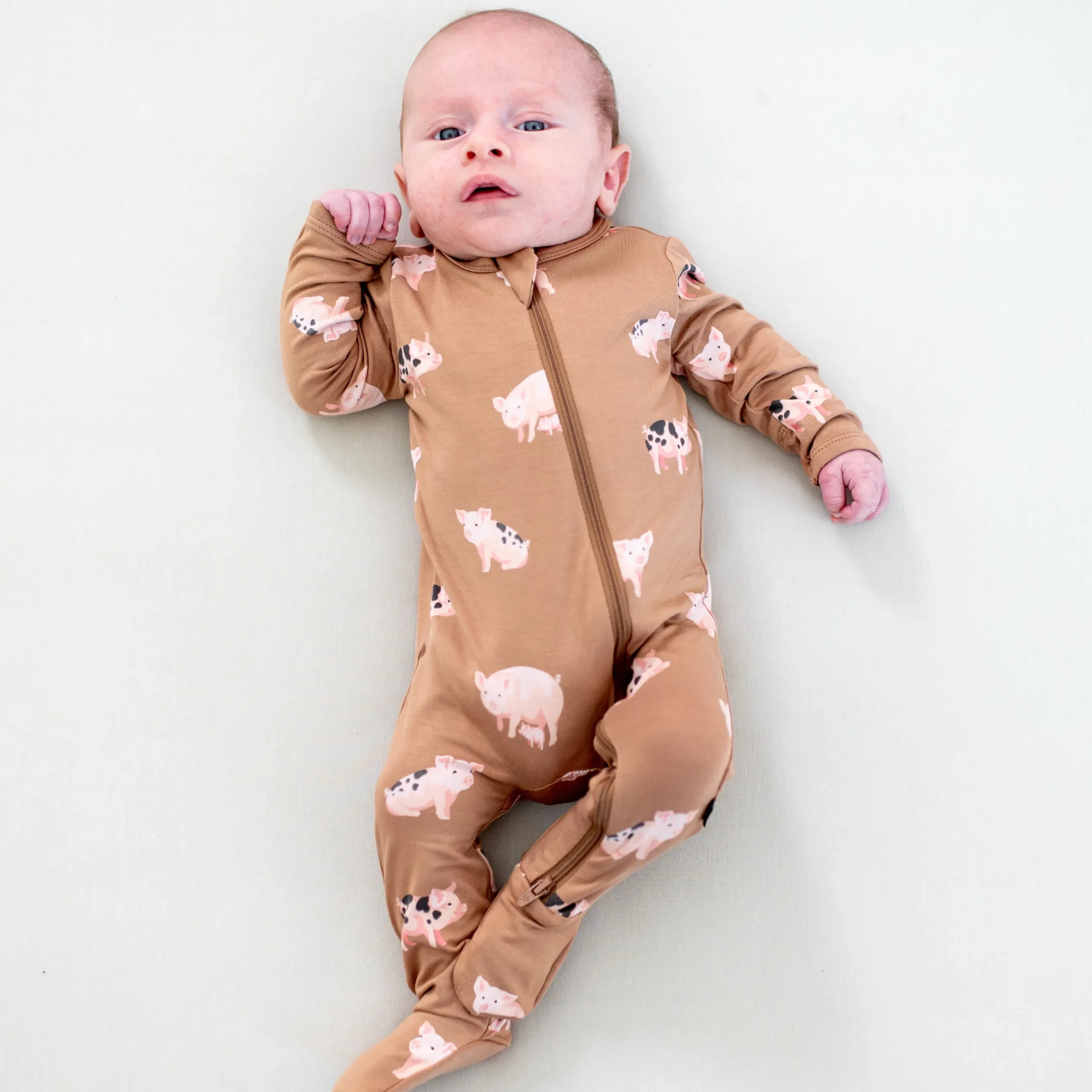 Best Kyte Baby Zippered Footie in Pig