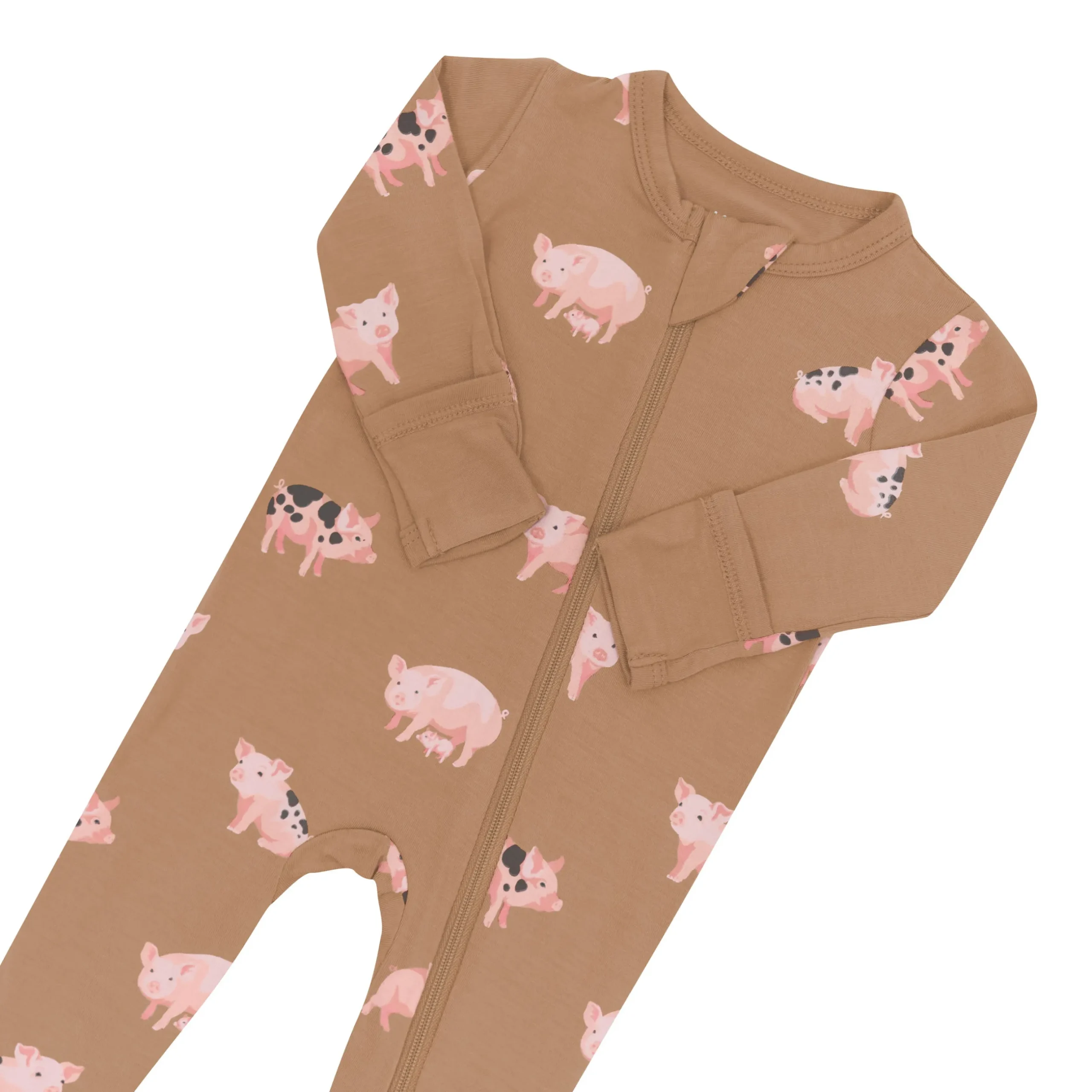 Best Kyte Baby Zippered Footie in Pig
