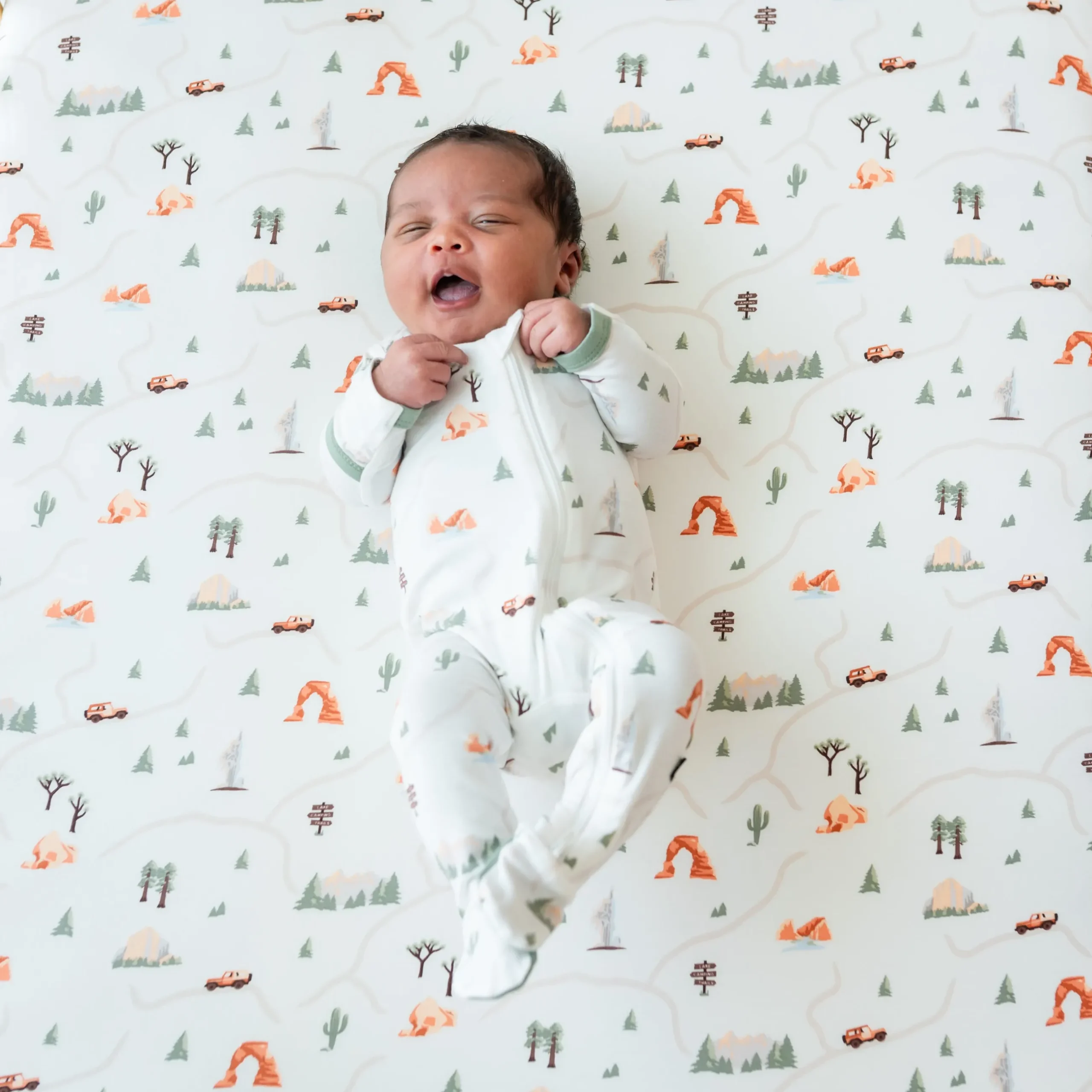 Online Kyte Baby Zippered Footie in Road Trip